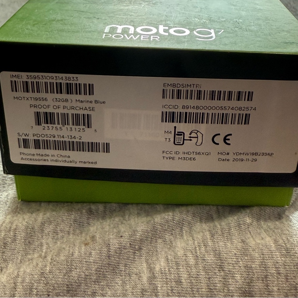 Motorola Moto G7 Power (Verizon) ONLY 32GB Marine Blue Great Conditions W/Box!! - Picture 10 of 10